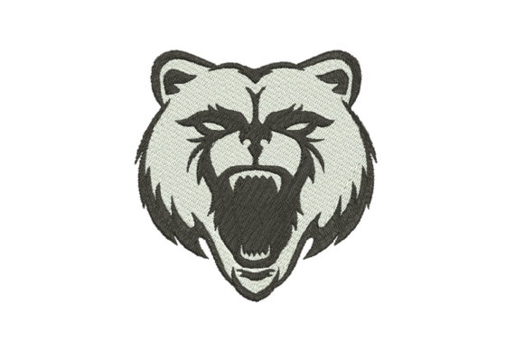 Angry Bear Head: A Bold Embroidery Design Review for Gifts
