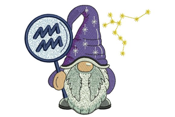 Aquarius Horoscope Gnome: A Designer's Stitch Test