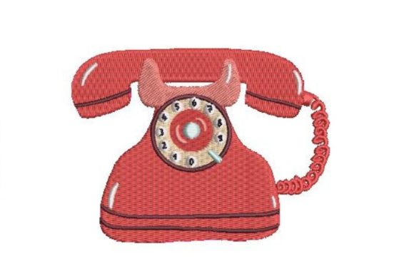 Embroidery Designer Review: Old School Phone for Boutique Apparel