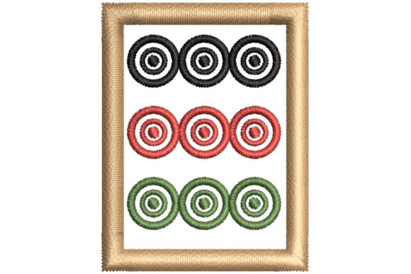 Mahjong Tile Nine Circles: Craft Fair Design Review