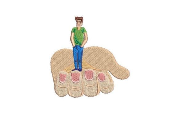 Man Standing in an Open Hand Embroidery Design Review