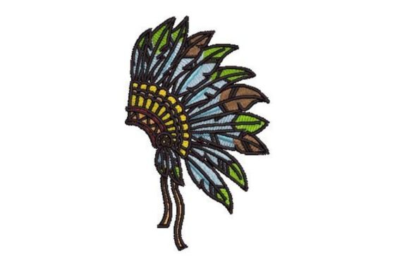 Native American Headdress Embroidery Review for Boutique Sweatshirts