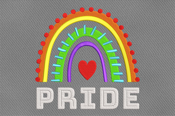 Pride Rainbow Flag Embroidery Design Review