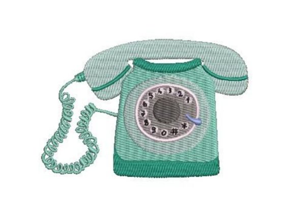 Retro Telephone: A Nostalgic Embroidery Gem for Holiday Creations
