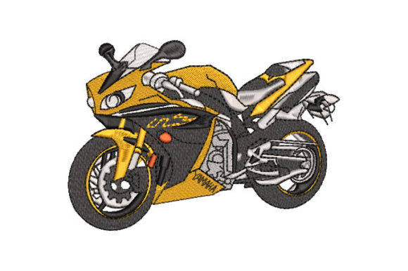 Reviewing Yellow Racing Motorcycle for Branded Merch