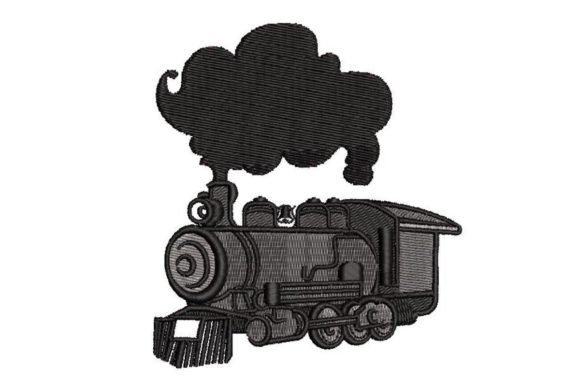 Steam Train: A Nostalgic Embroidery Design for Handmade Gifts