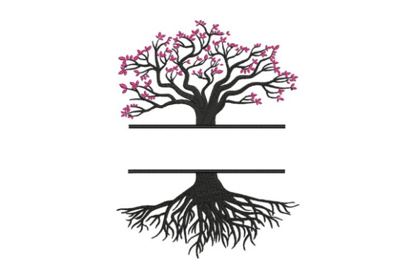 Tree Family Split: Embroidery Design Review for Sweatshirts